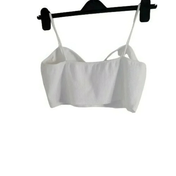 Zara  Crop Top  spaghetti strap white size XL - Picture 2 of 7